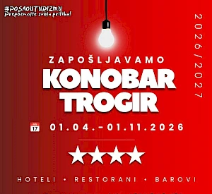KONOBAR / KONOBARICA À LA CARTE (m/ž) - A la carte restoran, Trogir Centar