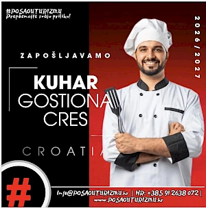 POMOĆNI KUHAR – UNIVERZALAC (m/ž) - Bistro / Gostiona, Cres