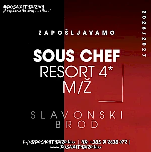 KUHAR – VODITELJ SMJENE A LA CARTE (m/ž) - Turistički resort / Ranch, Slavonski Brod