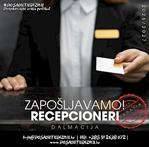 RECEPCIONAR/RECEPCIONARKA (m/ž) - ACI Marina, Otok Žut, Kornati 