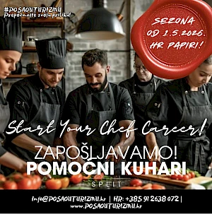 POMOĆNI KUHAR (m/ž) - Brunch & Tapas Bistro, Split